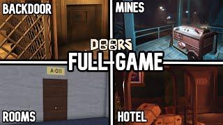 Roblox DOORS: Backdoor + Hotel + Rooms + Mines - Full Game Walkthrough