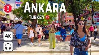 ANKARA - Türkiye  Kızılay Walking Tour 4K | Street Walk | City Tour