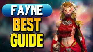 FAYNE | DAMAGE, DEBUFFS & BEST 6-PACK in RAID! (Build & Guide)