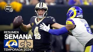 Los Angeles Rams vs. New Orleans Saints | Resumen NFL en español - Semana 13 | NFL Highlights 2024