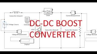 DC-DC boost converter simulink model