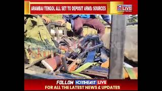 Manipur: Members Of Arambai Tengol Reach 1St Manipur Rifle Camp In Imphal To Surrender Arms