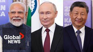 Russia's Putin says cooperation with China's Xi, India's Modi "stabilizing" world