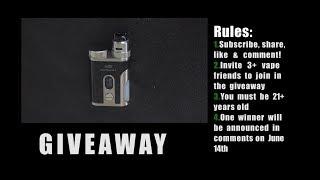 Eleaf Pico Squeeze 2 with Coral 2 tutorial video & GIVEAWAY