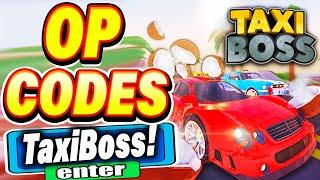 ALL *NEW* SECRET OP CODES NEW UPDATE In Roblox Taxi Boss! (2023)