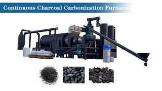 2023 New Charcoal Making Machine Business with New Design Continuous Carbonization Furnace