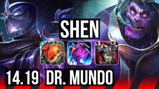 SHEN vs DR. MUNDO (TOP) | 67% winrate, 34k DMG, 6/3/15 | EUW Master | 14.19