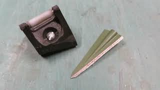 Grizzly broadhead sharpening and sharpness test