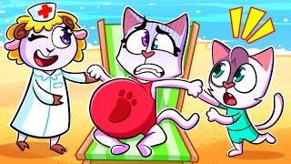 Uh-oh! Mommy Gives Birth On The Beach! | Take Care Of Pregnant Mom  | Kids Cartoon