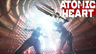 ATOMIC HEART DLC  УБИЙСТВО ФИНАЛЬНОГО БОССА БУС-А НА АРМАГЕДДОНЕ С ОРУЖИЕ КЛУША