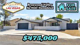 Affordable Las Vegas Single Story Home for Sale | Renovated Home Tour | Braewood Valley | Under 500k