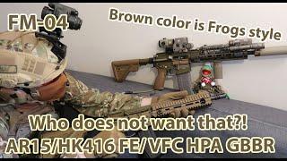 Frog Manual #04 - FE HPA conversion kit for VFC AR15/HK416D/HK416A5 GBBR