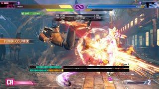 Street Fighter 6 How Bison can Punish Juri fireball Setup bait OD reversal