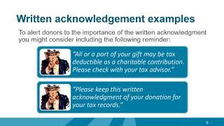 Charitable Contributions: A Guide for Nonprofits