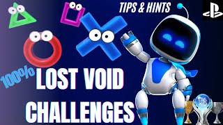 Astro Bot | All Lost Void Challenges Guide Triangle | Circle | Square | Cross #astrobot #guide