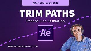 After Effects: How To Use Trim Paths to Animate a Dashed Line on a Map