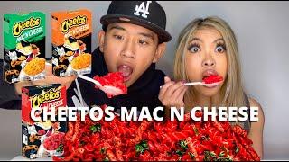 TRYING CHEETOS MAC N CHEESE + MUKBANG