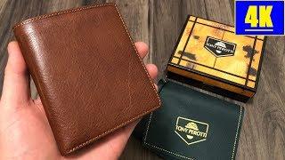 Tony Perotti Italy Cognac Leather Hipster Style Wallet Review 4K