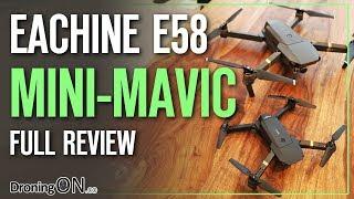 Eachine E58 'DJI Mavic Mini' Unboxing, Comparison & Flight Test