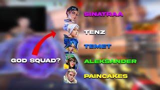 SINATRAA + TENZ + TEMET + ALEKSANDAR + PAINCAKES | Sinatraa Valorant Ranked