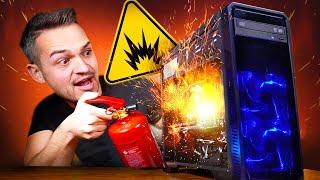 HORROR!! Dieser Gaming PC EXPLODIERT in unserem Test... #GamingSchrott