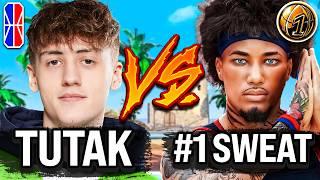 TUTAK vs #1 RANKED SWEAT - $1000 WAGER NBA 2K25! (MUST WATCH)