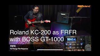 Roland KC-200 as FRFR with BOSS GT-1000 demo