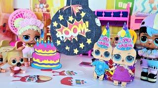 PAPER BIRTHDAY FOR KIDS LOL surprise in kindergarten Funny DOLLS cartoons DARINELKA