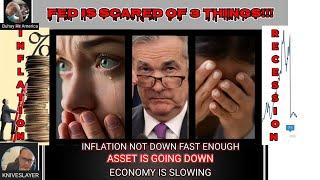 FEDERAL RESERVE IS SCARED OF INFLATION NOT DOWN FAST ENOUGH|ASSETS ARE GOING DOWN|ECONOMY IS SLOWING