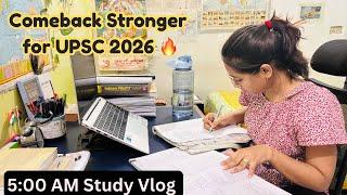 Restarting My UPSC Prep After A Break| Study Vlog Comeback