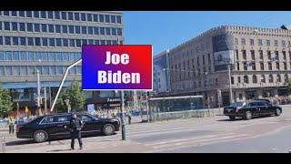 Joe Biden's ice cream truck in Nato summit, Helsinki 13.7.2023