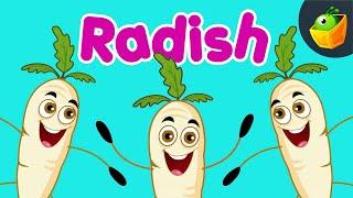 Radish Song | Vegetable Song | White and Green