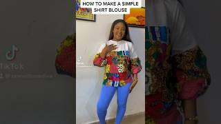 How to cut and sew a FEMALE SHIRT BLOUSE / Watch full video on my channel #shorts #viral