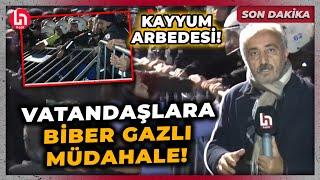 SON DAKİKA! Tunceli'de kayyum arbedesinde vatandaşlara biber gazlı müdahale!