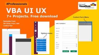 VBA UI UX-18: Latest Excel UserForm Designs using VBA Windows APIs