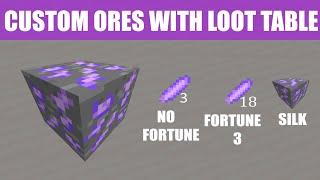 Custom Ores With Fortune/Loot Tables | Mcreator |#18