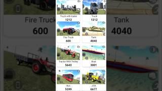 Fire Truck  + Bus  + JCB + Truck  + Boat  + Tractor  + All Cheat Code  (Part 256) #shorts