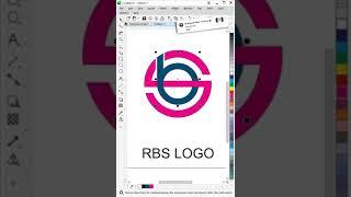 RBS LOGO design in coreldraw #short #logo #design | #shortvideo