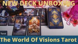 THE WORLD OF VISIONS TAROT DECK UNBOXING By Taroteca Studios  First Impressions and Walk Through
