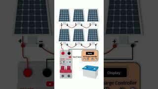 Solar Series Parallel Connection #electric #electrical #shorts