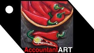   AccountantART Channel oil and gouache painting timelapse