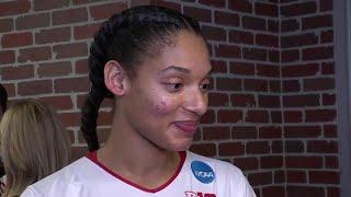 Outside Hitter Taylor Landfair talks about Huskers' victory over Wisconsin