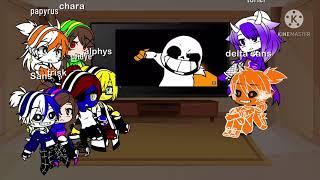 Undertale react to delta sans