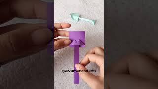 DIY Paper Shovel Tutorial | Easy and Fun Craft Idea #shorts #diycrafts