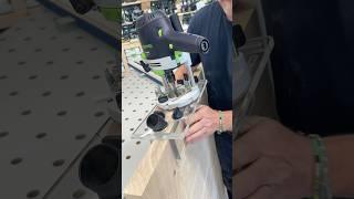 Grabbed the ​⁠@festool-canada OF 1400 router and OF-FH guide to cut some edge mortises
