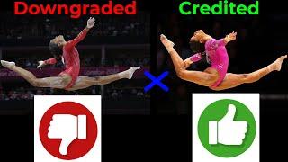 Gymnastics Downgraded vs Credited Skilll