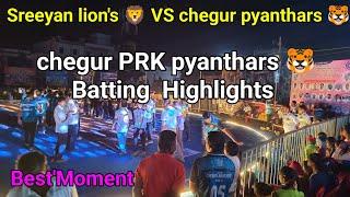 Chegur pyanthars vs Shriyan lions #cricket #kpl #kpl02 #highlights #minisix #boundary #ipl