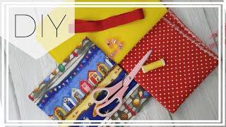 Retazos de tela qué hacer | Funda para libros 