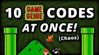 10 Super Mario Game Genie Codes at Once!