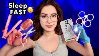 FASTEST ASMR Medical, Cranial Nerve, Haircut, Chiropractor, TSA Check, Close Your Eyes Roleplays 